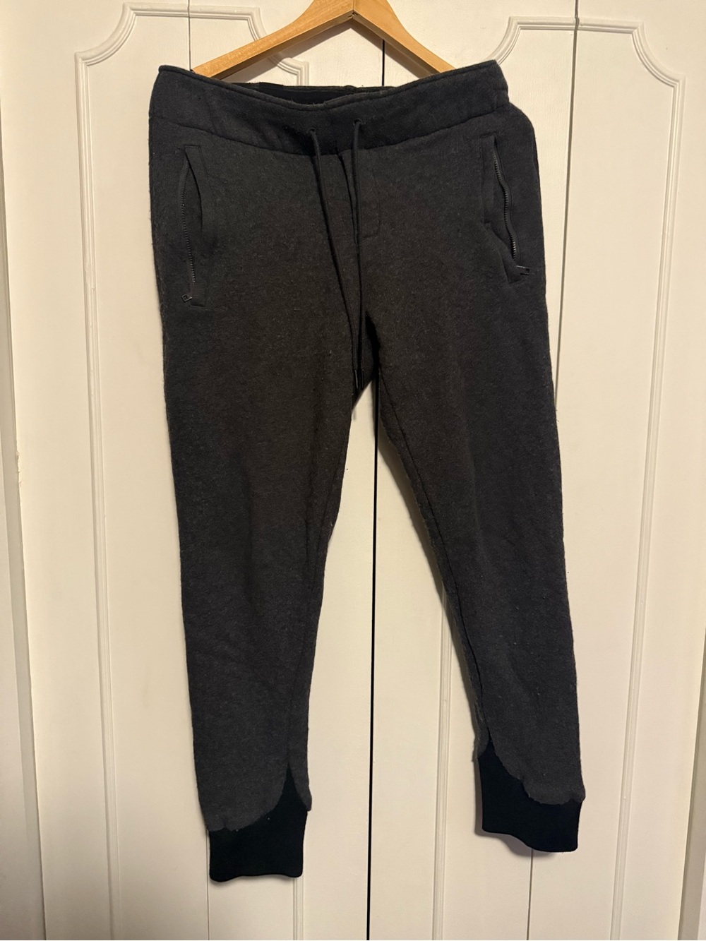 Y-3 Men's Dark Gray Sweat Joggers